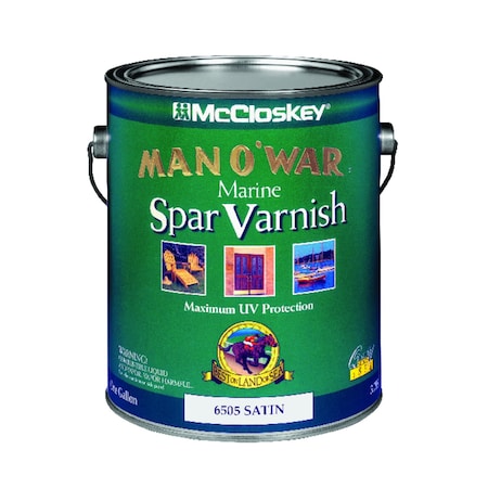 Man O War McCloskey Man O' War Satin Clear Marine Spar Varnish 1 gal 080.0006505.007